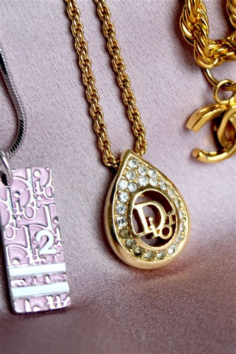 couture dior necklace|genuine christian Dior necklace.